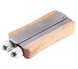 LATRAT Drahtspanner Imker Zubehör, Edelstahl Imkerei Drahtspanner Set Imkerei Crimper mit Metallräder und Holzgriff Edelstahl Tight Wir