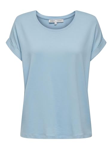 ONLY Damen Onlmoster S/S O-Neck Top Noos JRS T-Shirt, Clear Sky,S