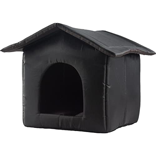 Bexdug Hundehaus Hundehöhle,Outdoor-Katzenhaus Wetterfest, Indoor-Hundehaus, Winterwarmes Oxford-Stoff-streunende Katzenunterkunft Für Wilde Katzenhunde Im Freien