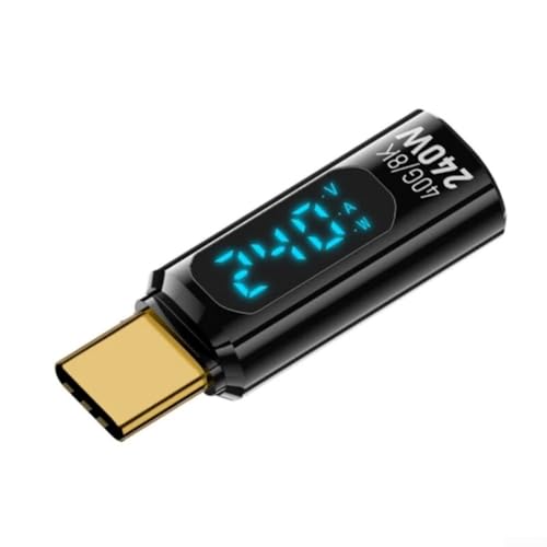 USB C Tester 2er Pack, 240W Power Delivery, LED Anzeige für Ladefortschritt, hochkompatibles Design