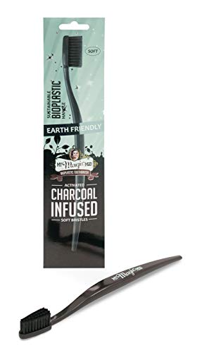 Activated Charcoal Infused Bioplastic Toothbrush 1 Stk.