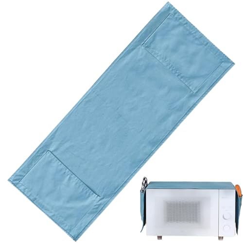 Mikrowellendeckel – Staubschutz aus Stoff für die Mikrowelle | Mikrowellendeckel-Abdeckung mit Seitentaschen | Staubabdeckung für Mikrowelle wasserdicht | Deckel
