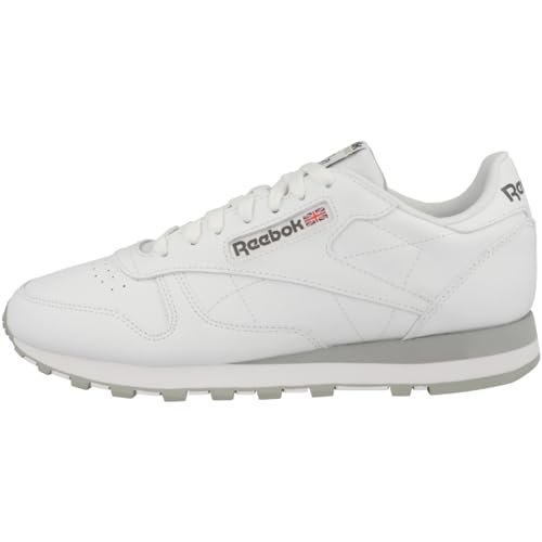 Reebok Unisex Classic Leather Sneaker, Ftwwht Pugry3 Purgry, 46 EU