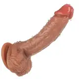 Realistischer Dildo - Silikon Dildos Realistischer Penis mit Starker Saugnäpfe Dildo Stimulate G-Punkt Anal Dildo Analdildo Anal Plug Sex Toy Erotisches Sexspielzeug für Frauen Männer Couples Adults