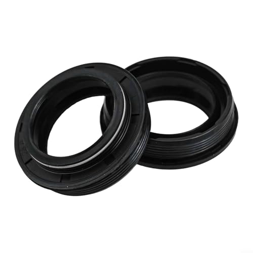 Marchfunny Gabeldichtung, staubdichter Gummidichtungsring, 28,6/30/32/34 mm, 2er-Pack, für Mountain- und Rennrad, für Federgabel, schwarz (30–39,6 mm)