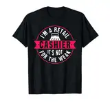 Einzelhandels-Kassierer-Design für Lebensmittelhändler T-Shirt