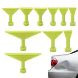Dent Entfernung Puller Tabs, Autodellentfernungslaschen | 10-Pieces Keine Farbe Ziehung Kleberlaschen,Reparaturwerkzeuge für Fahrzeugkörper für Fahrzeugtüren und Kapuzen, Motorräder, Haushaltsgeräte