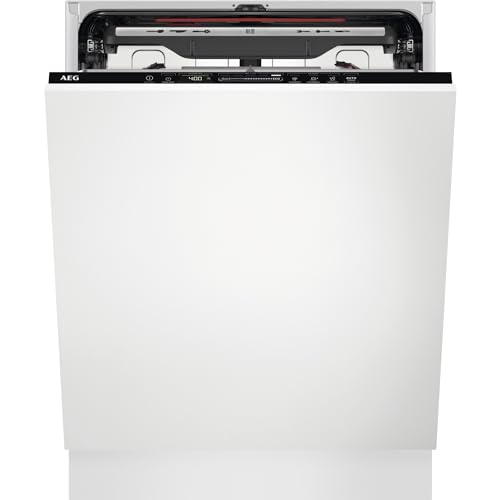 AEG FSE76738P Vollintegrierter-Geschirrspüler / Serie 7000 mit GlassCare / 60cm / WLAN-fähig / AirDry - perfekte Trocknungsergebnisse / A / energiesparend / Display / Startzeitvorwahl / extra leise