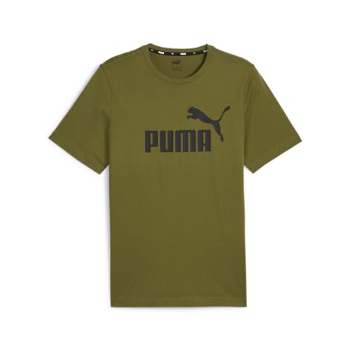 PUMA Herren ESS Logo Tee (S) T-Shirt, Olive Green, M EU