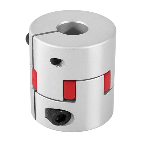 Wellenkupplung 14mm bis 16mm L40xD42 Wellen Pflaume Kupplungskoppler Flexibles Elastischer Aluminium für Servomotor, Schrittmotor, Encoder, Maschinen-Plattform