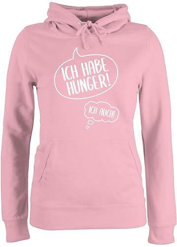 Pullover Damen Hoodie Frauen - Schwangerschaft Kleidung Geschenk - Ich Habe Hunger - S - Hellrosa - schwanger Schwangerschafts Schwangere schwangerschaftsverkündung für werdene Mutter an Pregnancy