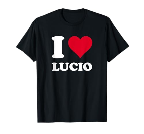 Rotes Herz Ich Liebe Lucio T-Shirt