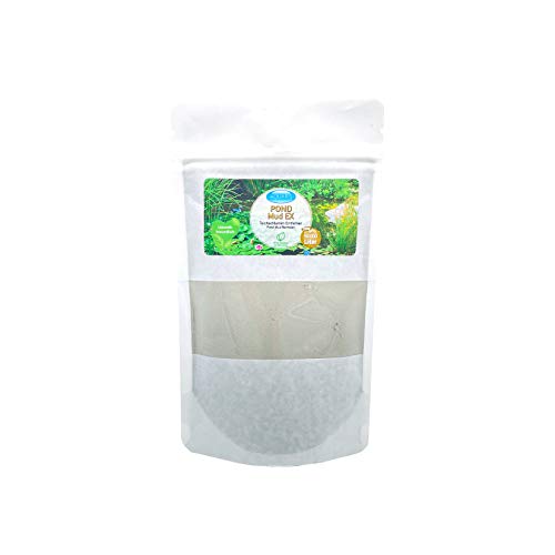 Aquaris Pond Mud EX - Natürlicher Teichschlammentferner - 250 g. Teichreiniger zur Entfernung von organischem Schlamm und Laub. Teichpflege ohne Chemie.