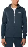 PUMA Sweatjacke Herren ohne Kapuze, Sportjacke, Trainingsjacke, Statement Deluxe Edition, Dark Night, Größe L