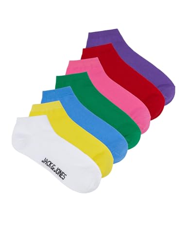 JACCOLORFUL SOLID SHORT SOCKS 7 PACK