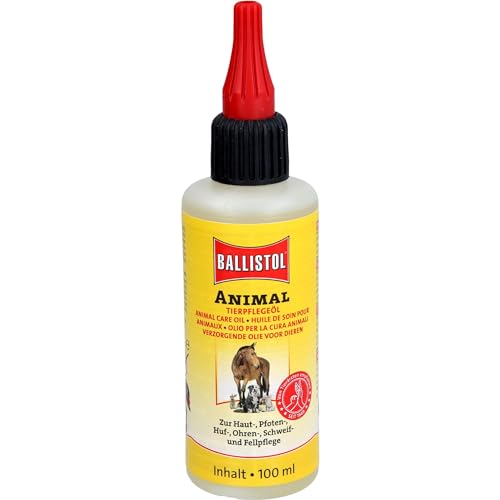 BALLISTOL 26510 ANIMAL Tierpflege-Öl 100ml – Huf-, Schweif- und Fell-Pflege für Hund, Katze, Pferd, Hof- & Haustiere