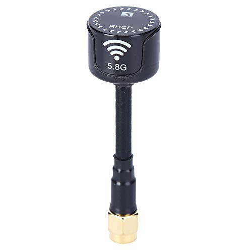 Antenne, 5,8 GHz 3dBi RHCP High Gain Antenne für Racing Drone RC Teile Zubehör (Schwarzes RP‑SMA Innenloch)