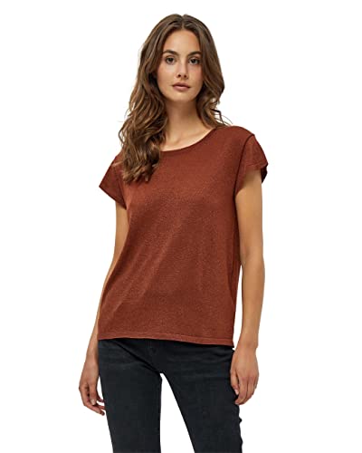 Minus Women's Carlina Knit tee, Desert Sand Lurex, L