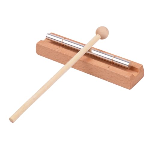 1-Ton-Holz-Klangspiel mit Schlägel, Percussion-Instrument für Gebet, Yoga, Meditation, Musikklingel für Kinder, Lehrer, Klassenzimmer, Erinnerungsglocke