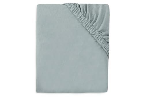 Jollein Spannbettlaken Jersey - Für Wiegen - Sea Green - 40/50x80/90cm - 100% Baumwolle - Spannbetttuch - Oeko-TEX Zertifiziert
