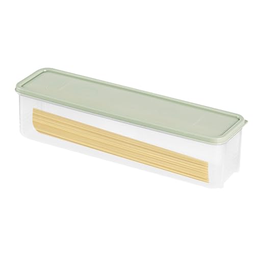 Pasta-Aufbewahrung, Spaghetti-Aufbewahrungsglas, Transparenter Spaghetti-Behälter-Organizer Mit Deckel, Hoher Stapelbarer Langer Nudelhalter, Pasta-Aufbewahrungsbehälter, Luftdichte Behälter