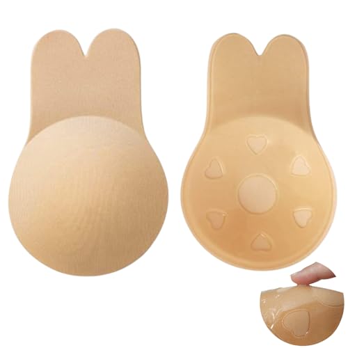 Klebe BH Push up Rückenfrei Nippelpads Unsichtbar Trägerloser Große Brust, Sticky Bra, Trägerlos ohne träger für kleine brüste Brautkleid Damen Rückenfreies Kleid - L