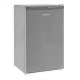 Telefunken Kühlschrank ohne Gefrierfach, Freistehend, 90 L Gesamt-Nutzinhalt, Kühlschrank klein mit Gemüsefach & 3 Ablagen, Temperaturregelung, LED Innenbeleuchtung, CF-31-121-S silber