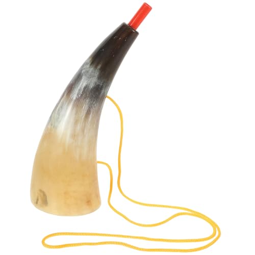 VICASKY Wikingers Horn, Pirat Cosplay Wikingers Blashorn Dekoratives Blashorn Wikingers Kostüm Zubehör Piraten Horn Wikingers Partyzubehör Wikingers Blasinstrument Für Cosplay Prop