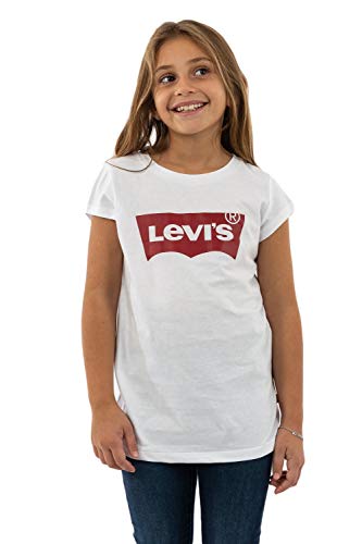 Levi's Kids ss batwing tee Mädchen Red / White 10 Jahre