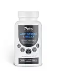 PETS NUTRITION - Anti Stress & Relax Beruhigungsmittel für Hunde 60 Tabletten - Ergänzungsfuttermittel mit Baldrian Extrakt zur Beruhigung von Hunden - Gegen Stresssituationen, Angst & Nervosität