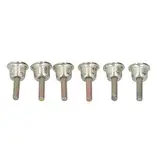 Baxnore Aluminium -Kettensägen -Schraubkit, 6pcs M4 Bremsplattenverschluss für Forstgartenwerkzeuge, Ersatzschrauben