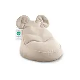 Gutekissen® Kinder Sitzsack „Miki“ mit Ohren - Bequem, Montessori Sitzkissen für Kinderzimmer (Beige,68/68/50 mit Ohren)