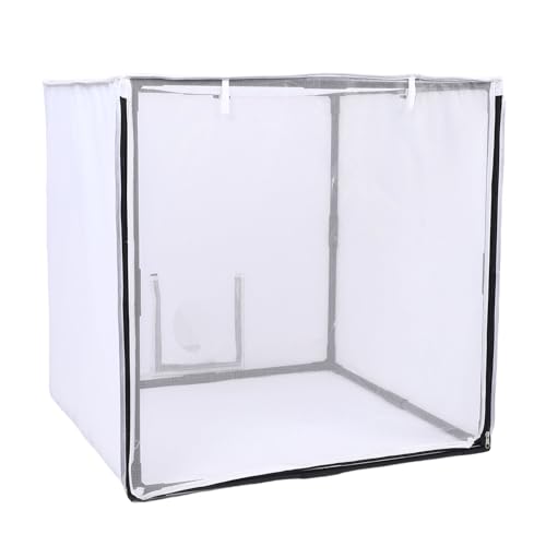 Tragbares Lackierkabinen-Sprühzelt mit Filter und Netzvorhang, 75 X 75 X 75 Cm Netztür und -fenster für Möbel- und Autolackierarbeiten, Mobiles, Abnehmbares Lackierzelt
