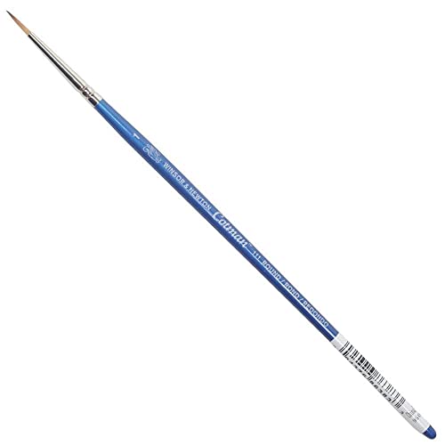 Winsor & Newton 5301001 Cotman Aquarell Synthetikhaar Pinsel - Serie 111 - Rundpinsel, kurzer Stiel mit exzellenter Sprungkraft, Farbtragekraft und Punktgenauigkeit - Nr. 1 - 1,5 mm