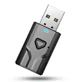 USB Bluetooth Adapter für TV, 2-in-1-Bluetooth Sender Empfänger, Tragbarer Mini Audio Transmitter mit Klinke 3,5 für TV, PC, Stereoanlage und Auto, Eingebautem Mikrofon, Freisprechen und Musik