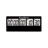 NInE-ROnG Ruhestandstimer 9.999 Tage Digitale Countdown Uhr Laute Alarme,Abschaltmagnet Adsorption Stoppuhr Timer Batterie austauschbar,für Ereigniserinnerung Hochzeit Urlaub Weihnachten (schwarz)