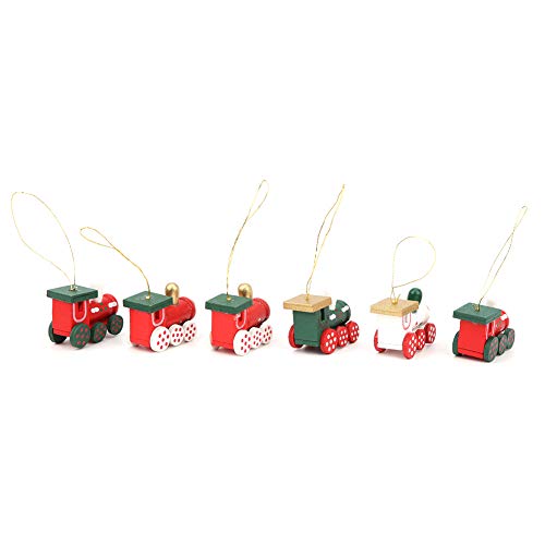 TBEST Science und EON Toys 6PCS HOLTEN SGY CHRIAS ORNNTS Par Urlaub in Dekoration LD's Spielzeug (Kleiner Anhängerzug)