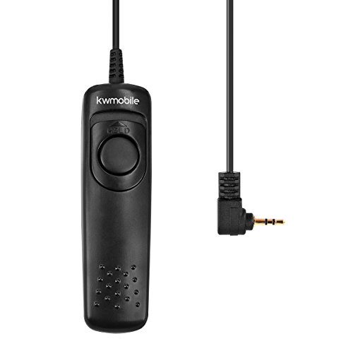 kwmobile Kamera Fernauslöser für Spiegelreflexkameras - ersetzt RS60-E3 - Drahtauslöser Kabelfernauslöser für DSLR Kameras - Kabel Auslöser
