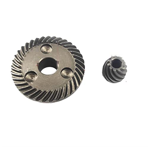 GRESIK Stufengehrung 1 Stück Spiralkegelradsatz 9T 11T 14T 32T 35T 36 Zähne Winkelschleifer Getriebe 6mm 8mm 11mm 12mm Innenloch Winkelschleifer Getriebe Reparatur Stirnfase (Color : 109 slotless)