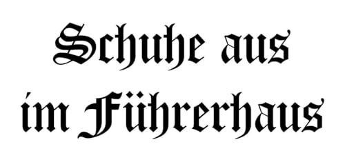 2x LKW-Führerhaus Aufkleber "Schuhe aus", 2 Größen LKW Aufkleber, Aufkleber (Schwarz, 15x7cm)