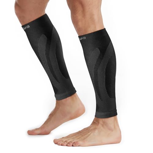 CAMBIVO 2 Paar Wadenbandage, Kompressionsstrümpfe Damen Herren, Stützstrümpfe, Compression Socks, Waden Kompression, Waden Beinlinge für Sport, Fussball, Laufen,Schwellung, Erholung