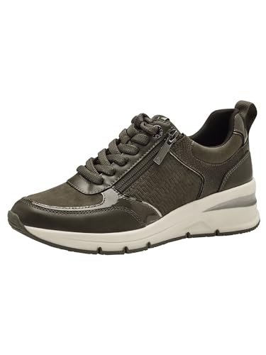 Tamaris Damen 1-23721-42 Sneaker, Olive Combined, 39 EU