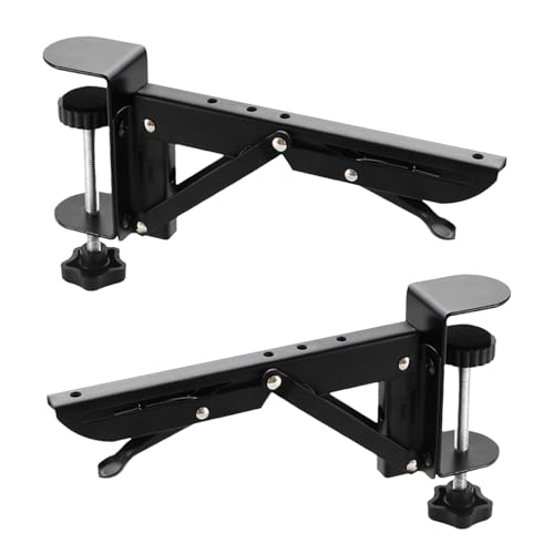 No-Punch-Desktop-Erweiterungsklammern-Desk Support Armlast Rack | Faltbare Tischerweiterung für Studien, Nähen, Home, Raumorganisator, klemmfreie Installation, Computerschreibtischanhang