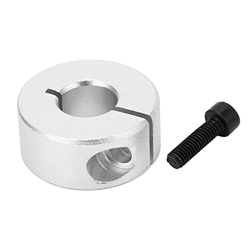 Tissting 10 Stück Geteilte Stellringe 12mm Innen Aluminiumlegierung Tiefenanschlagringe Klemm Wellenmanschette Klemmring für Sackkarren Reifen Bollerwagen