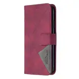Hülle für Infinix Hot 50 5G, Lederhülle Infinix Hot 50 5G Handyhülle Stoßfest Book Wallet PU Leder Etui Magnet Kartenfach Schutzhülle Tasche Slim Silikon Soft Cover Bumper TPU Handy Hüllen rot