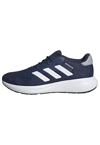 adidas Unisex Response Runner Shoes Laufschuhe, Dark Blue/FTWR White/Halo Silver