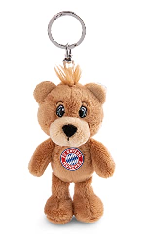 NICI 49071 Schlüsselanhänger FC Bayern Bear Berni 10cm braun aus nachhaltiger Herstellung