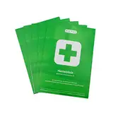 FLEXEO Meldeblock | DSGVO konforme Alternative zum Verbandbuch | 50 Blatt | DIN A5 | Gem. DGUV 204-020 | Stand 2021 | Verbandsbuch Betrieb 2021 | Verbandbuch für Betriebe 2021 | 5 Stück