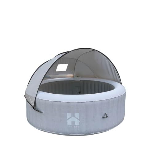 Home Deluxe - Outdoor Whirlpool Sonnendach AQUASUN - für Splash und Drop -125 x 185 x 140 cm, Farbe: Grau