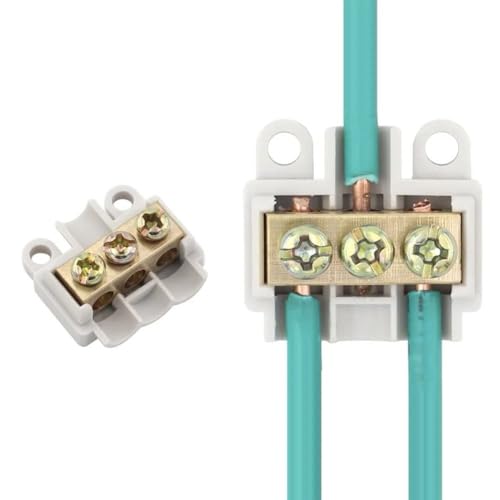 ASLVNEKGOR T-Type Wiring Terminal High Power Branch Terminal T06 306 Locking Quick Wire Connector Splitter Cable Junction Box(306)